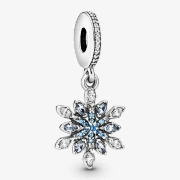 Pandora Shimmering Snowflake Dangle Charm - Picture 1 of 2